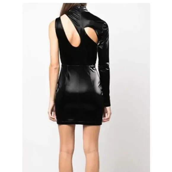 ROTATE Birger Christensen Fallem Dress In Black Size 6 NWT $650